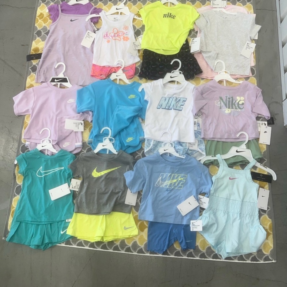 Nike Kids Assorted Clothing Set - Purple, Blue, Gray, Green